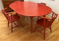 Vintage Conant Ball Table and Chairs