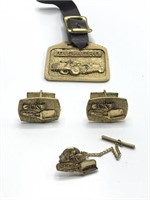 Vintage International & Michigan Pin/Cufflinks &