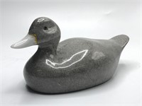 Vintage Ron Gordon Ceramic Gray Duck Figurine