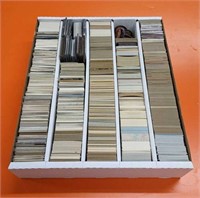 Large box of estimated 5000 sports cards