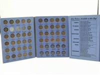 Album of Vintage Lincoln Head Cent Penny Coins