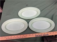 (3) Jadeite Serving Platters