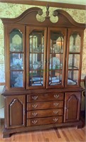 China cabinet by Dixie Furniture - two sections,