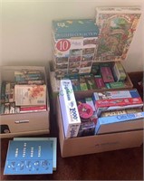 3 box lots - 2 boxes of puzzles, one box of