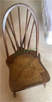 Vintage small hoop bag chair/desk chair - upstairs