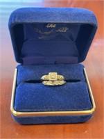 14kt Gold Vintage Wedding Set (Very small size)