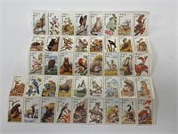 Vintage Wildlife Stamp Collection