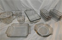 Various Anchor Hocking Glass Ware.