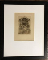 James Mcneill Whistler Etching, The Doorway