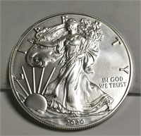 2020 Silver American Eagle 1 Oz. Silver Dollar
