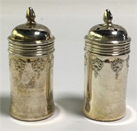 Pair Of Silver Plate Shakers