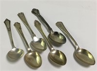 Group Of 6 Sterling Silver Tea Spoons