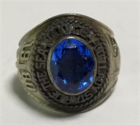 Sterling Silver Tops Blue Stone Ring
