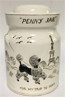 Vintage Poodle Bank, Penny Jar