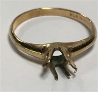 14k Gold Ring, No Stone