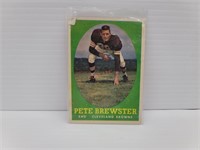 1958 Topps Pete Brewster Cleveland Browns Card
