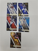 (5) 2016 Panini NFL Football Trading Cards