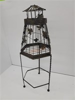 Metal Wire Bird Cage on Stand
