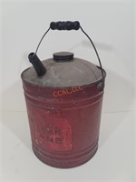 Vintage Simmons Galvanized 2 Gallon Oil Can