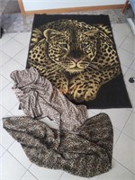 3 Leopard Throw Blankets