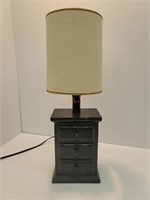 Black Chest Table Lamp