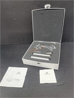 Swarovski Silver Crystal Candle Holder Box Set