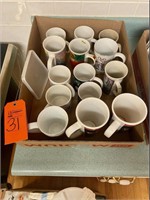 Assorted coffee mugs