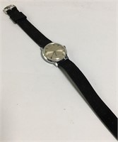 Timex Hand Finished French Suede Wrist Watch