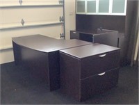 Large Office Set Desk Storage Unit & Lateral File