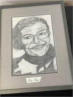 Rosa Parks Pencil Drawing by Jerome Balknight