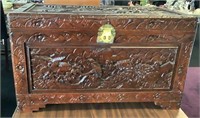 Carved Wooden Trunk #1