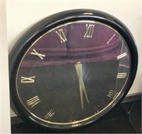Large Round Mirrored Clock