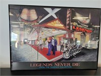 "Legends Never Die" Framed Print