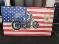 Framed "High Times" Motorcycle Flag