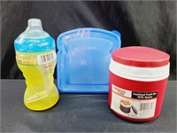 Sippy Sandwich & Soup Containers Yellow & Red
