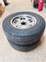 2 Decent Used Tires P215 70 R 14 96T