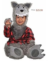 Amscan Baby Wolf Infant Costume