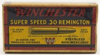 Collectors Box Of 20 Rds Winchester .30 Rem Ammo