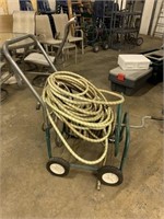 ROLLING HOSE REEL WITH EXTRA HOSE