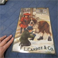 Metal L.Candee & Co. Sign.