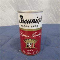 Breunig's Lager Beer can.