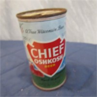 Chief Oshkosh beer can.
