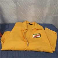 Vintage Dekalb seed jacket. Yellow.