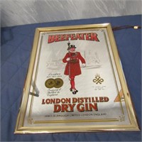 Beefeater mirror sign.