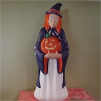 Witch with Pumpkin Blow Mold