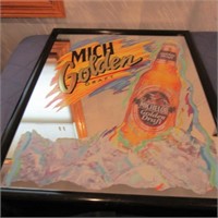 Michelob. Golden draft mirror beer sign.