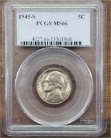 PCGS MS66 1945-S Nickel