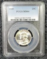 PCGS MS64 1949 Quarter