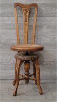 Swivel Wood Sewing Chair