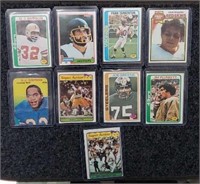 Variety Of (9) Football Cards